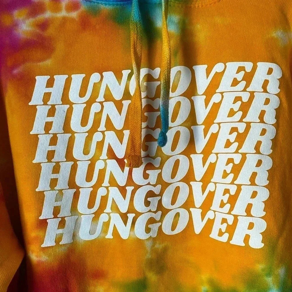 COLORTONE | Vibrant Tie & Dye Colortone Hungover Hoodie Size S (NWOT) - Picture 6 of 10
